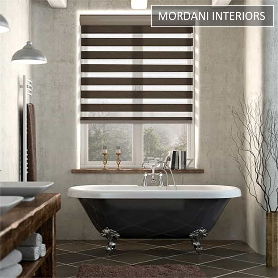 Walnut Brown Dual Shade Blind